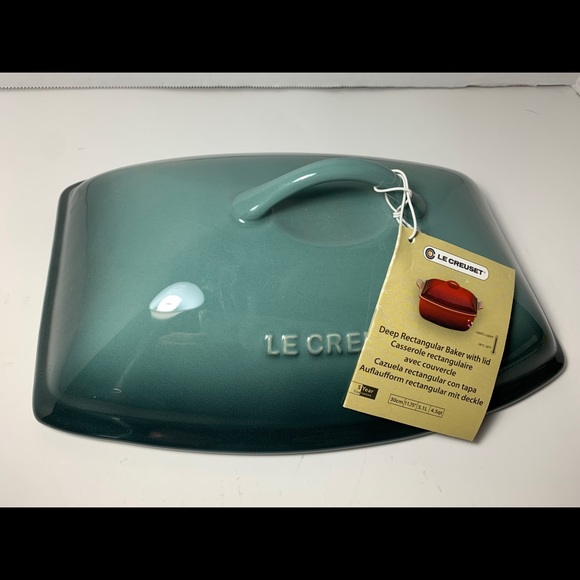 Le Creuset Other - Le Creuset 4.5qt Blue Rectangle Replacement Lid Le Creuset Other - Le Creuset 4.5qt Blue Rectangle Replacement Lid